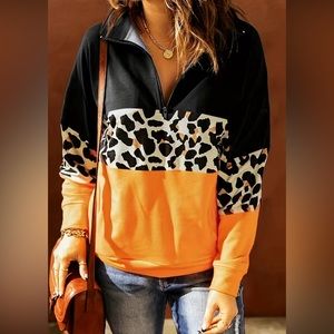 NEW WOT, women’s small cheetah sweater